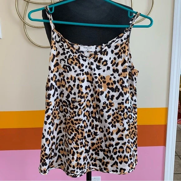 Babaton EVERLY silk leopard print camisole. - Picture 3 of 4